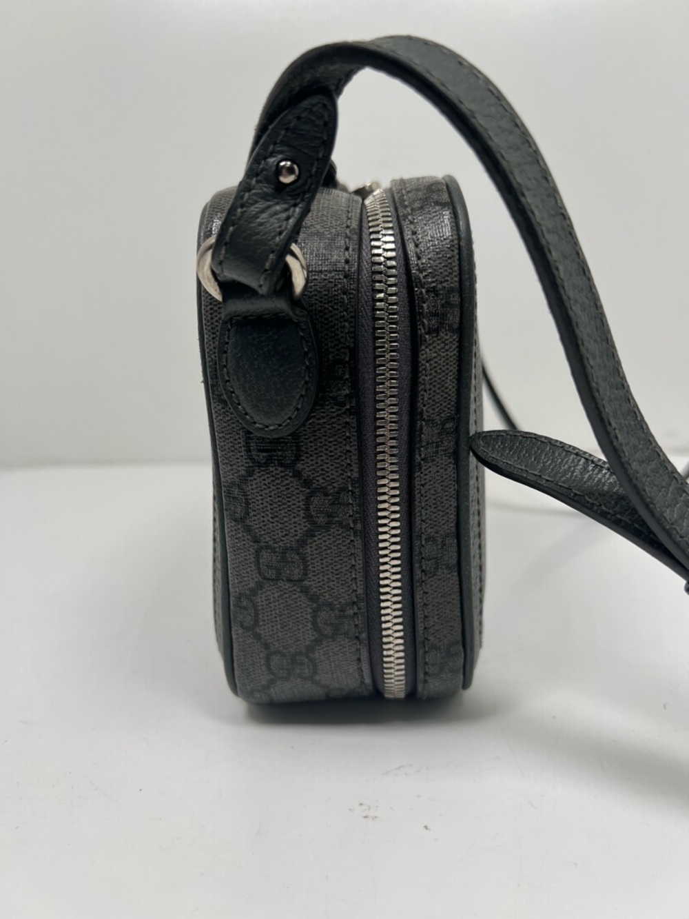 Gucci Ophidia Zip Around Camera Crossbody Bag GG Coated Canvas Small - Picture 3 of 16